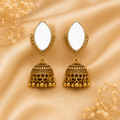 Mirror Traditional Jhumka Earrings