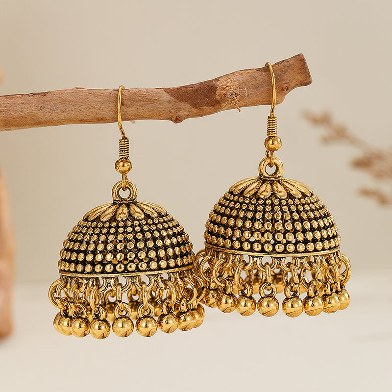 Casual Jhumka Simple Earrings Versatile Earrings, Indian Pakistani Traditional