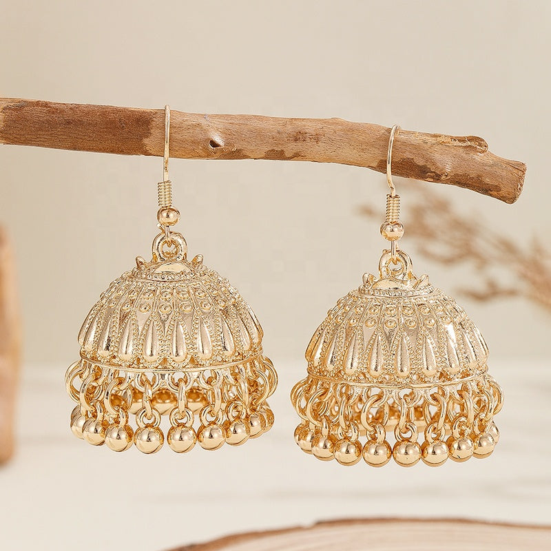 Pearl Dome Jhumka Earrings – Traditional Pakistani & Indian Drop Earrings