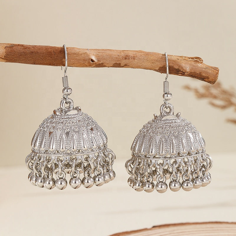 Pearl Dome Jhumka Earrings – Traditional Pakistani & Indian Drop Earrings