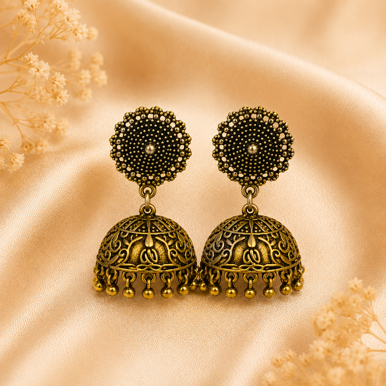 Our Antique Gold Jhumka Earrings
